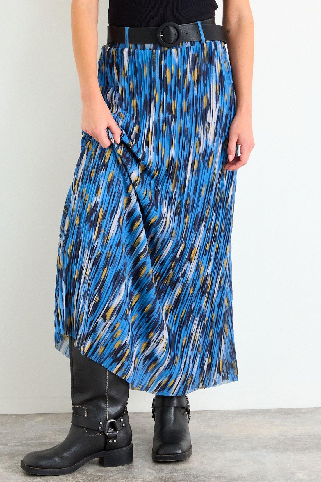 Falda Fantasia Larga Celeste iO 12420126001110-1