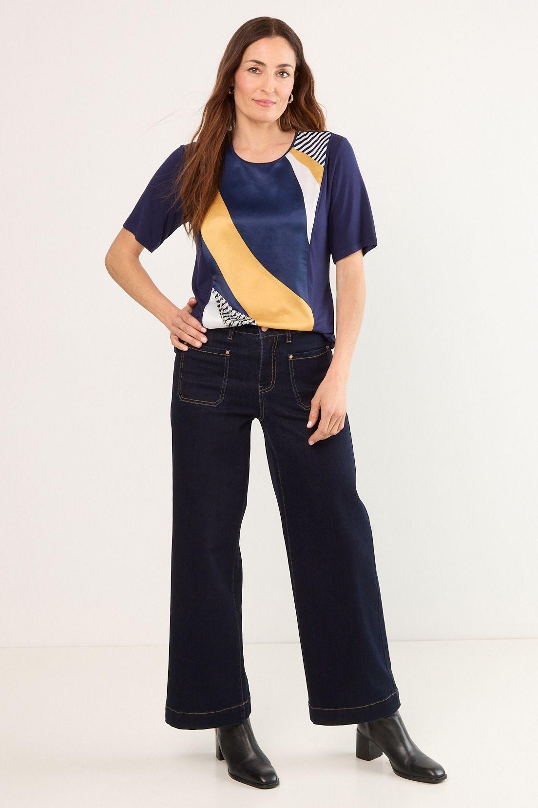 Polera Manga Corta Azul Ma Griffe 14602225051104-4
