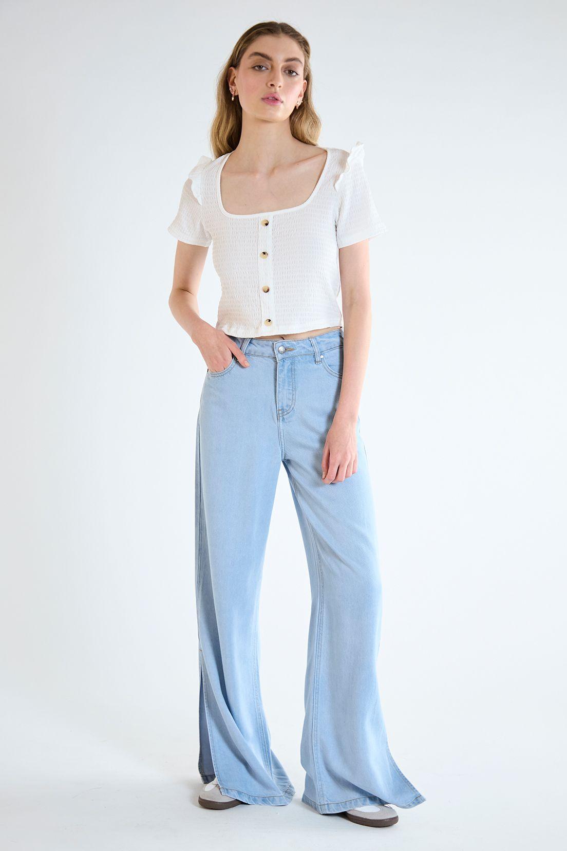 Jeans Liso Celeste iO 11320125050110-0