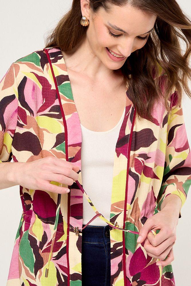 Kimono Estampado Amarillo Ma Griffe 15502225055108-1