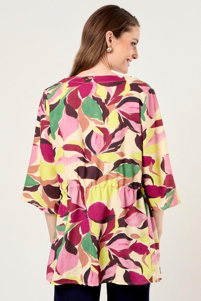 Kimono Estampado Amarillo Ma Griffe 15502225055108-2