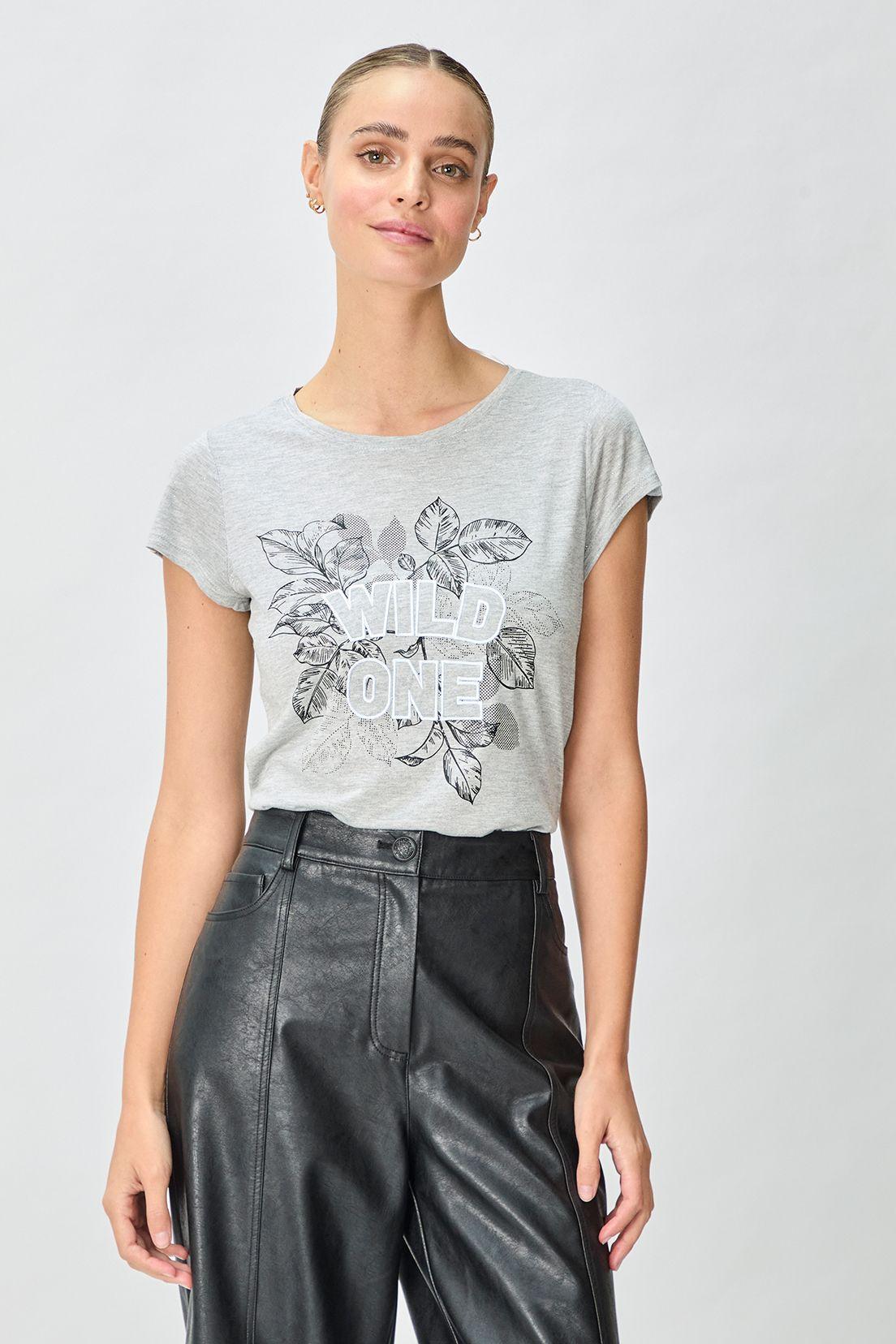 Polera Estampada Gris iO 14620125002113-0