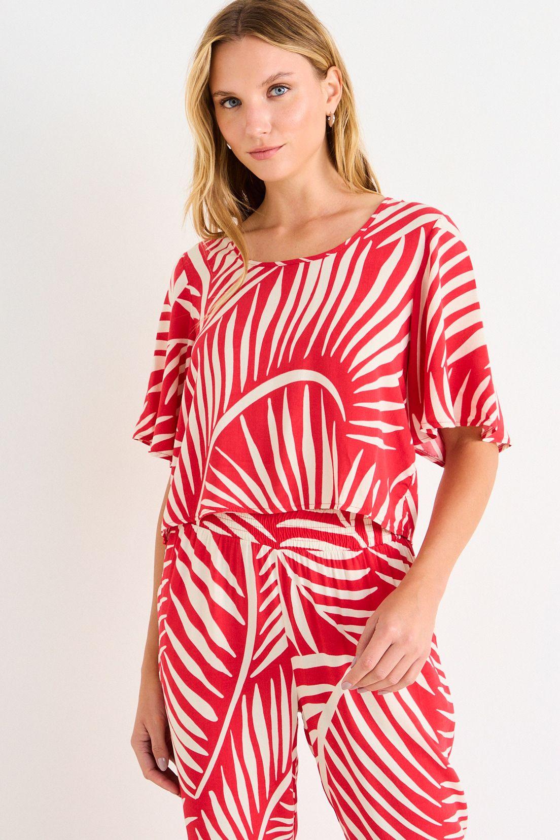 Polera Manga Corta Fantasia Rojo Ash 14304225092103-0