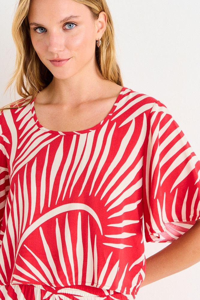 Polera Manga Corta Fantasia Rojo Ash 14304225092103-1