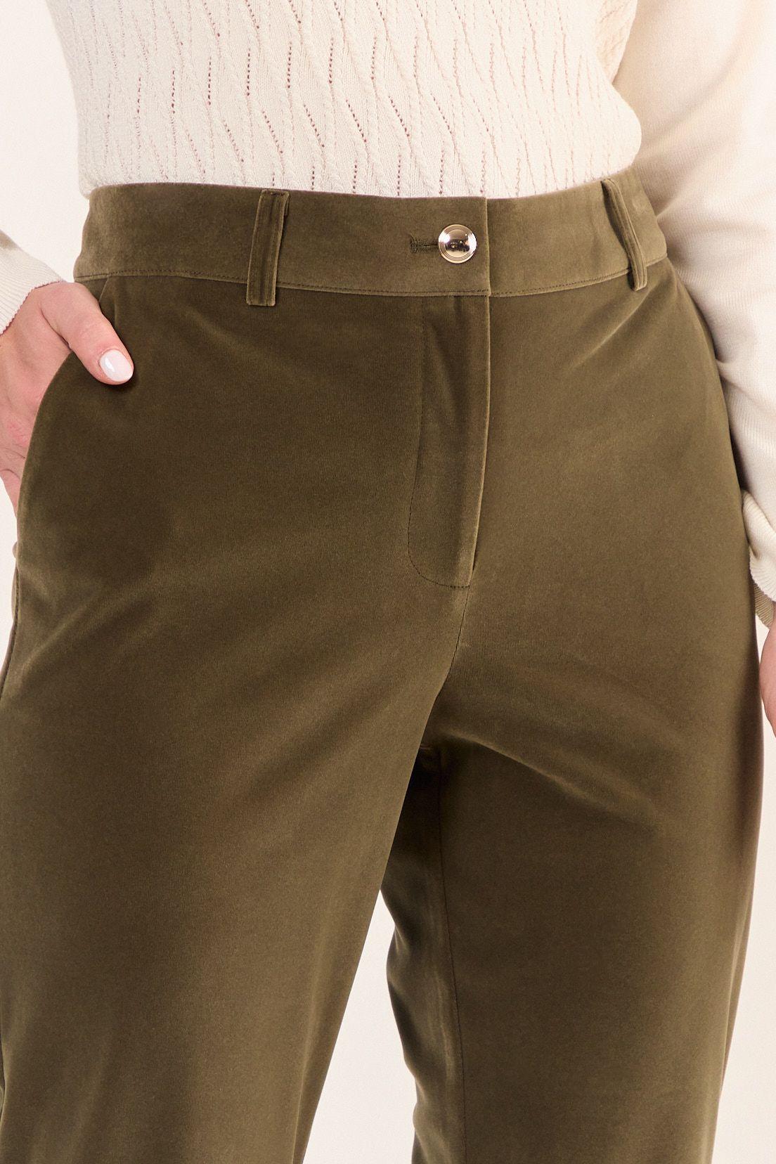 Pantalon Terciopelo Verde Oliva Ma Griffe 11002126056107-1