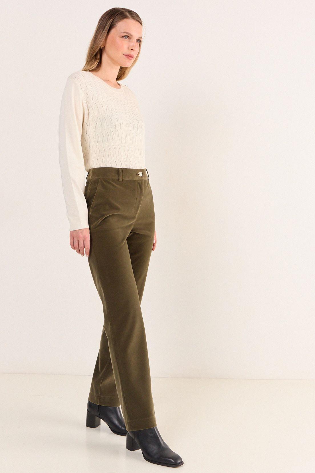 Pantalon Terciopelo Verde Oliva Ma Griffe 11002126056107-4