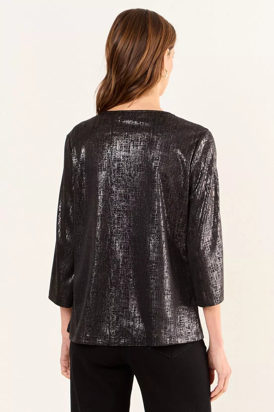 Polera Escote En V Negro Ma Griffe 14202126006102-2
