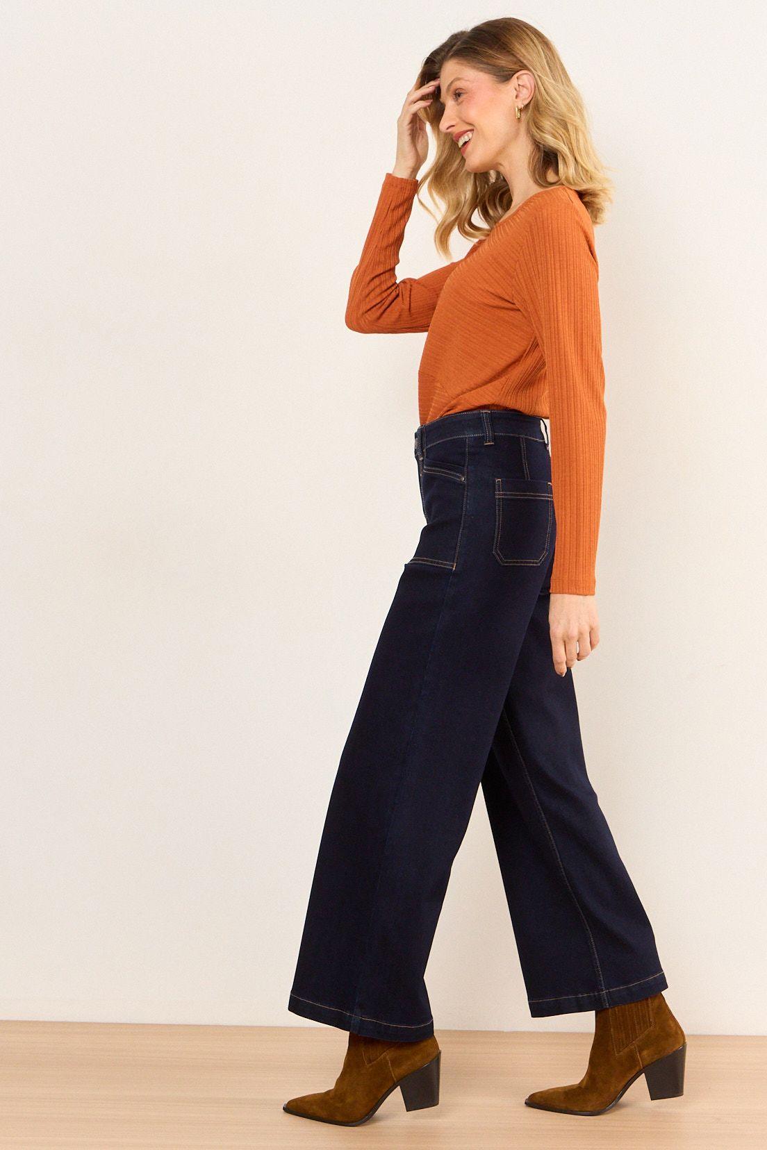Jeans Wide Azul Ma Griffe 11302226001104-4