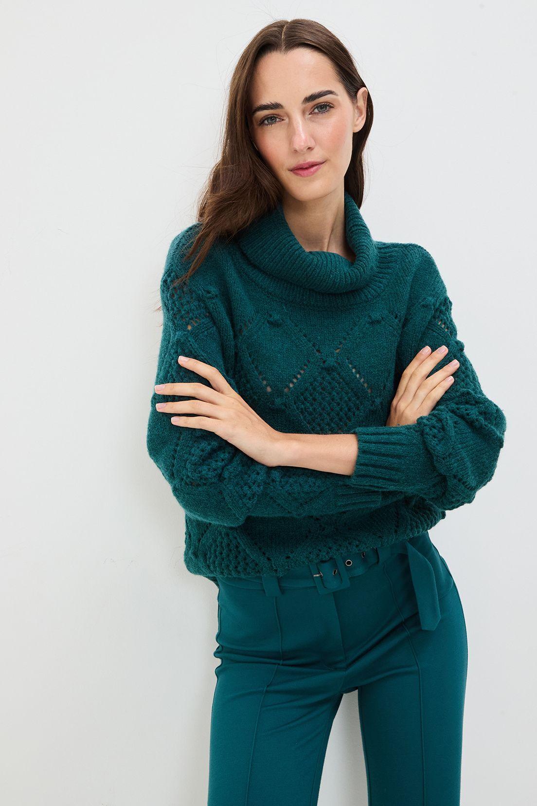 Sweater Liso Verde Oliva 18104125005107-0