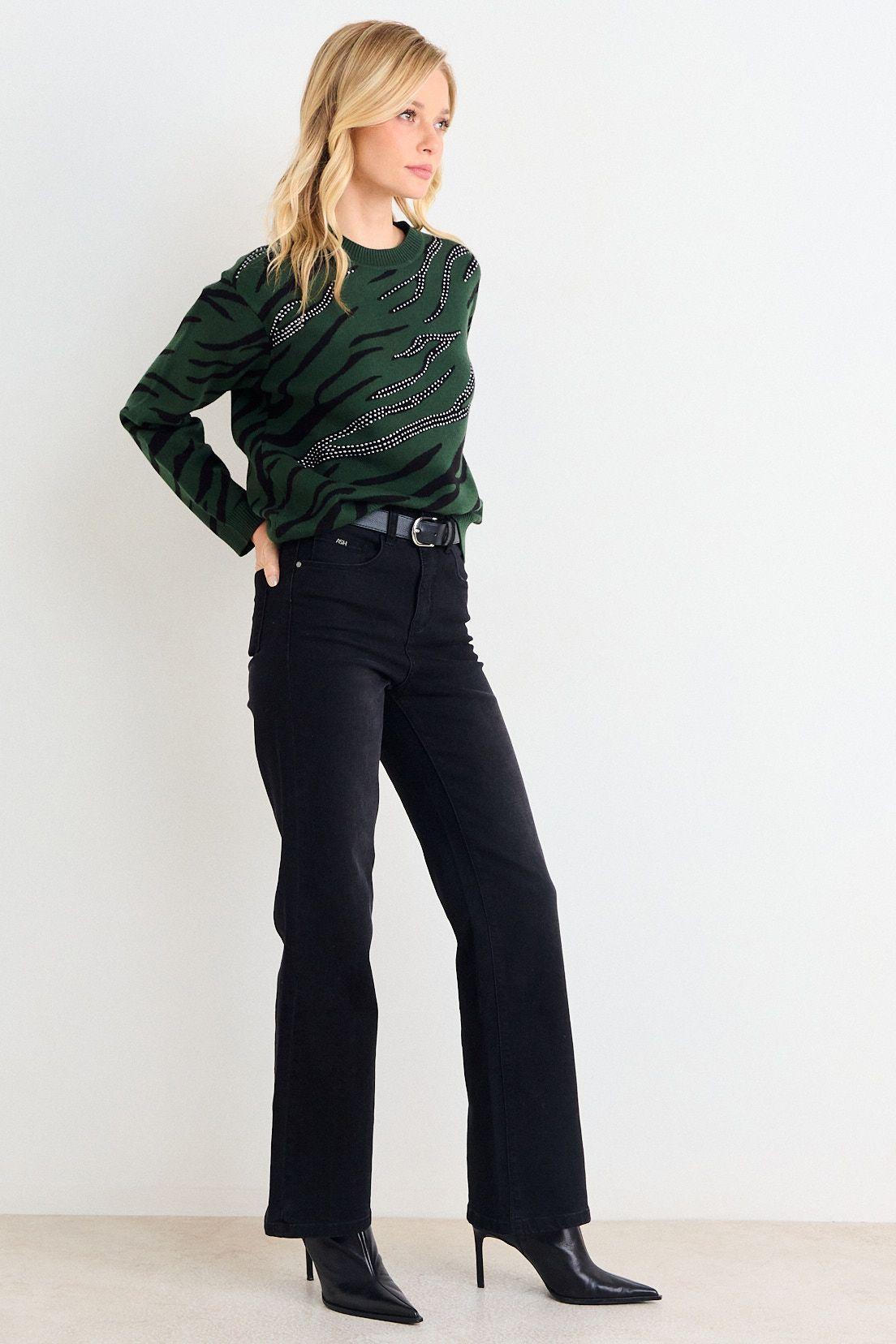 Sweater Jacquard Verde Oliva Ash 18707126004107-4