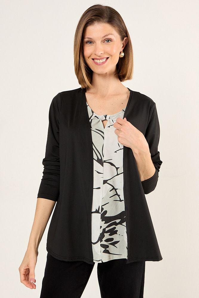 Tapado Abierto Negro Ma Griffe 15504125002102-0