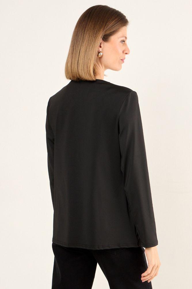 Tapado Abierto Negro Ma Griffe 15504125002102-2