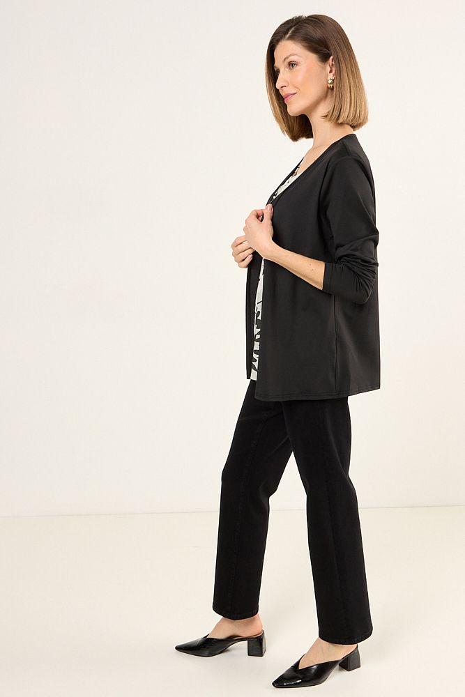 Tapado Abierto Negro Ma Griffe 15504125002102-4