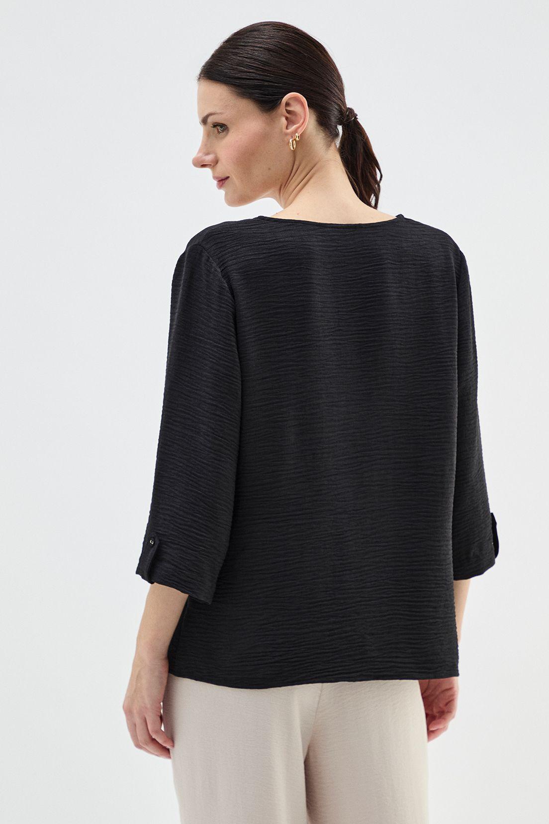 Blusa Escote En V Negro Ma Griffe 14002224007102-3