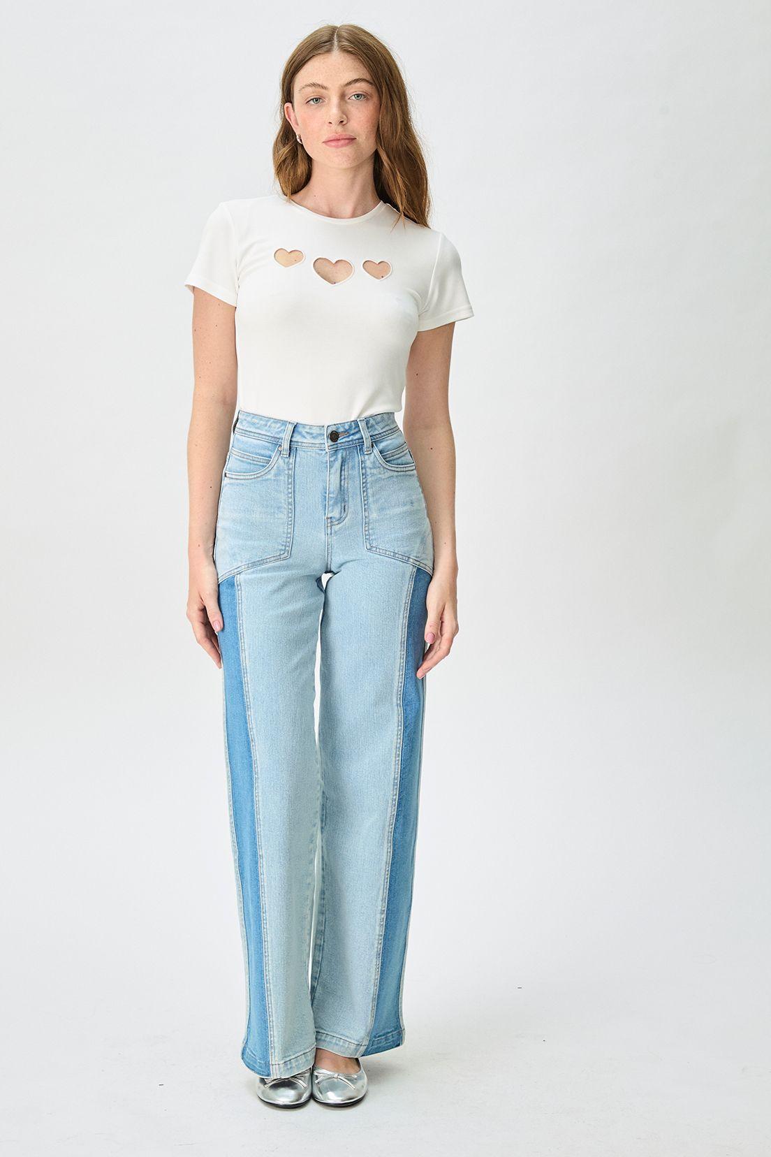 Jeans Liso Celeste iO 11320125052110-3