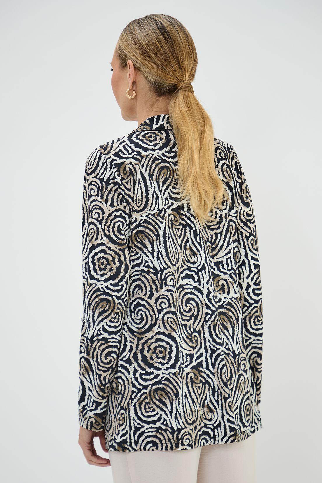 Tapado Camisero Estampado Negro Ma Griffe 15502125001102-4
