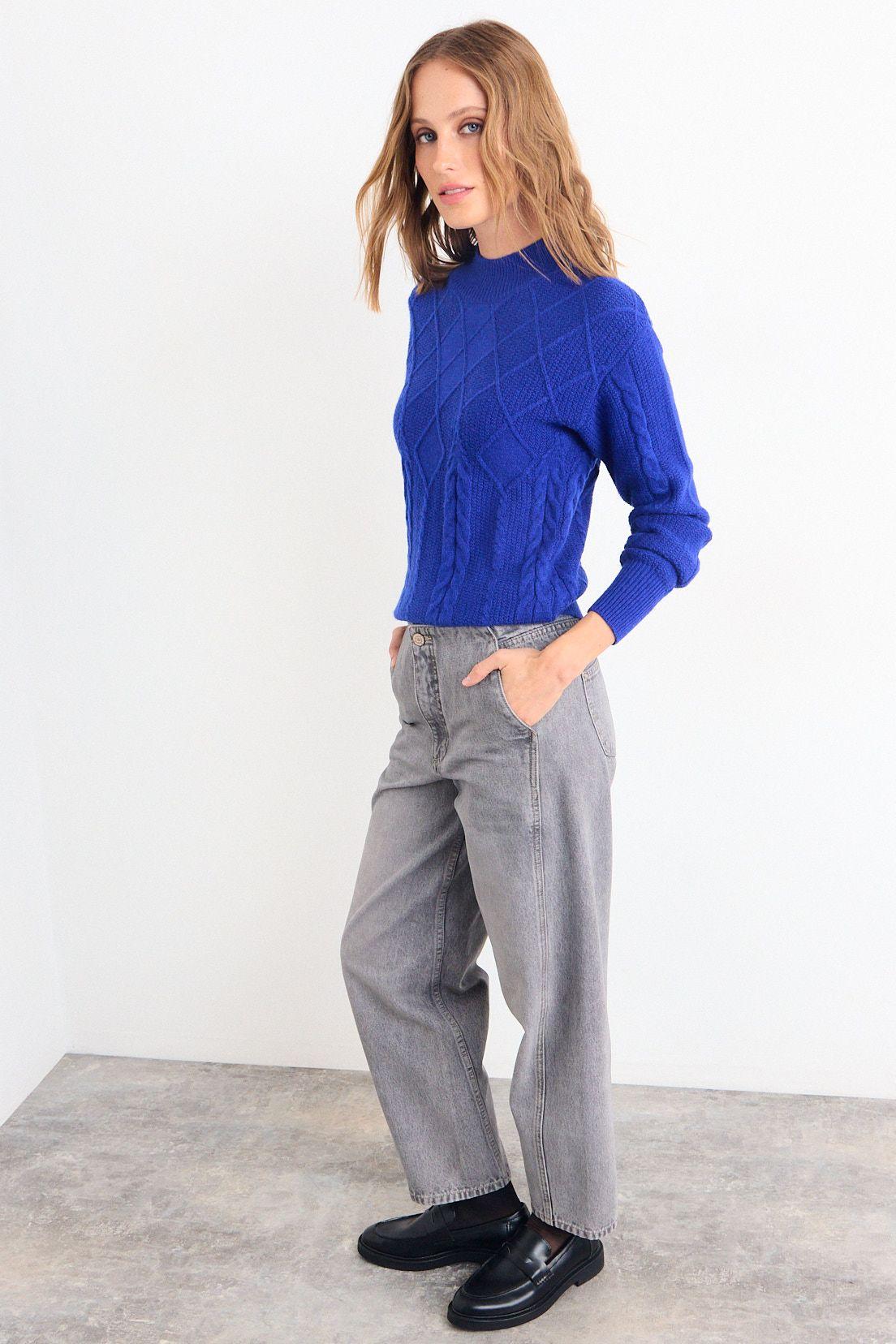 Sweater Liso Azul iO 18120126026104-4