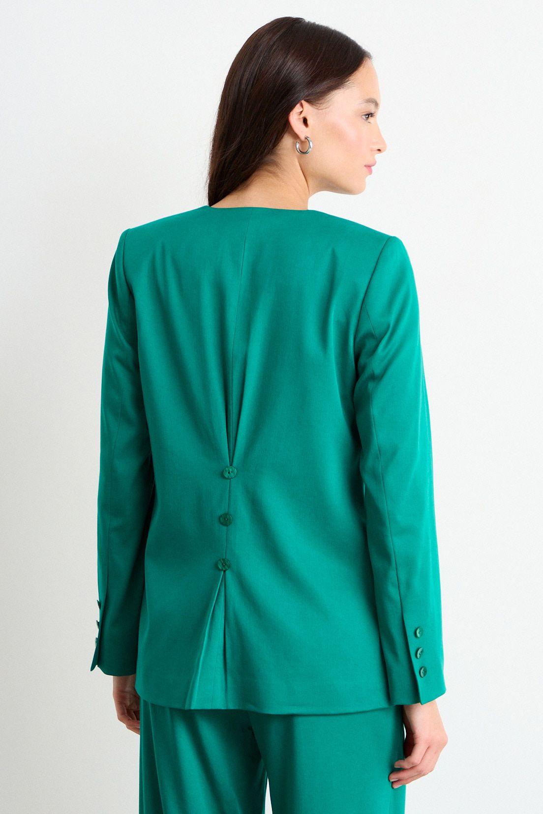 Blazer Liso Verde Turquesa iO 16020126054107-2