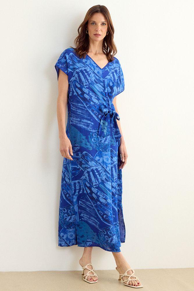 Vestido Fantasia Azul Marino Ma Griffe 13102225300104-2