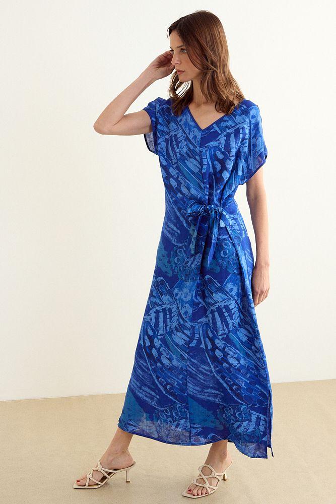 Vestido Fantasia Azul Marino Ma Griffe 13102225300104-3