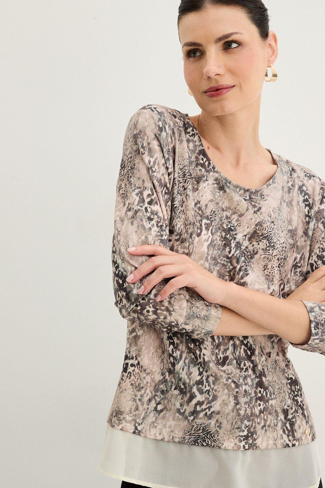 Polera Estampada Escote Redondo Crudo 14302125006105-1