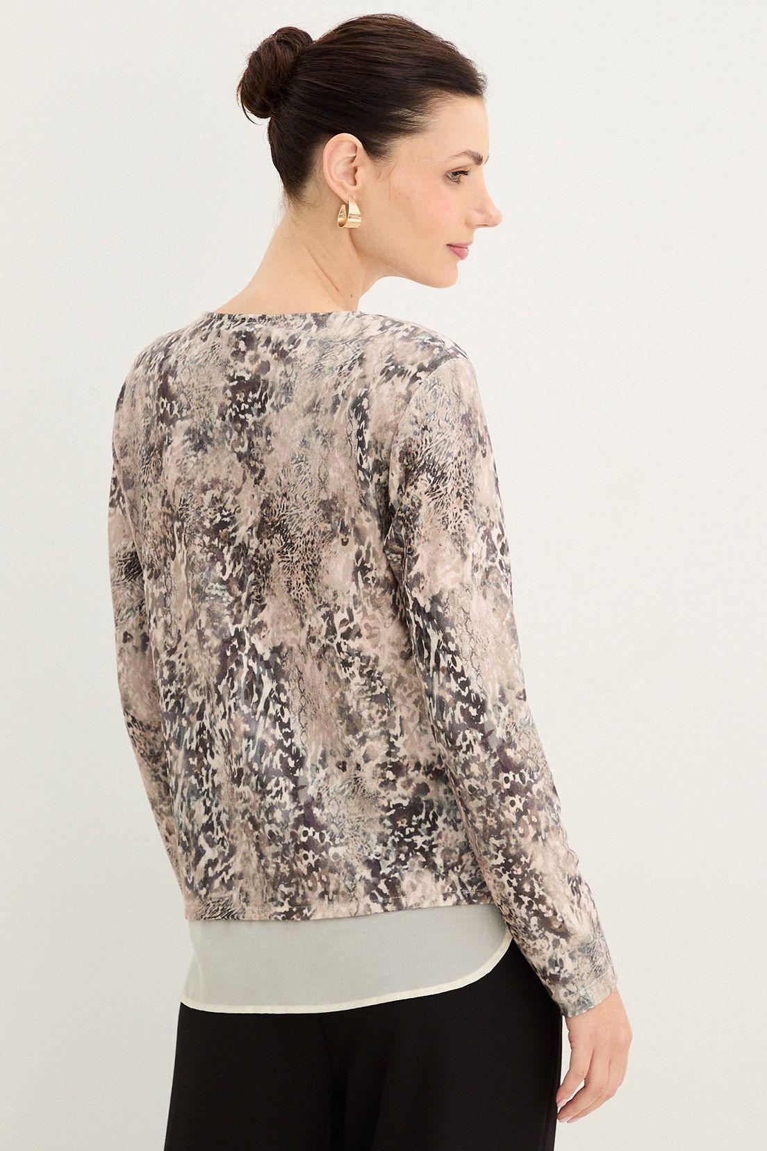 Polera Estampada Escote Redondo Crudo 14302125006105-2