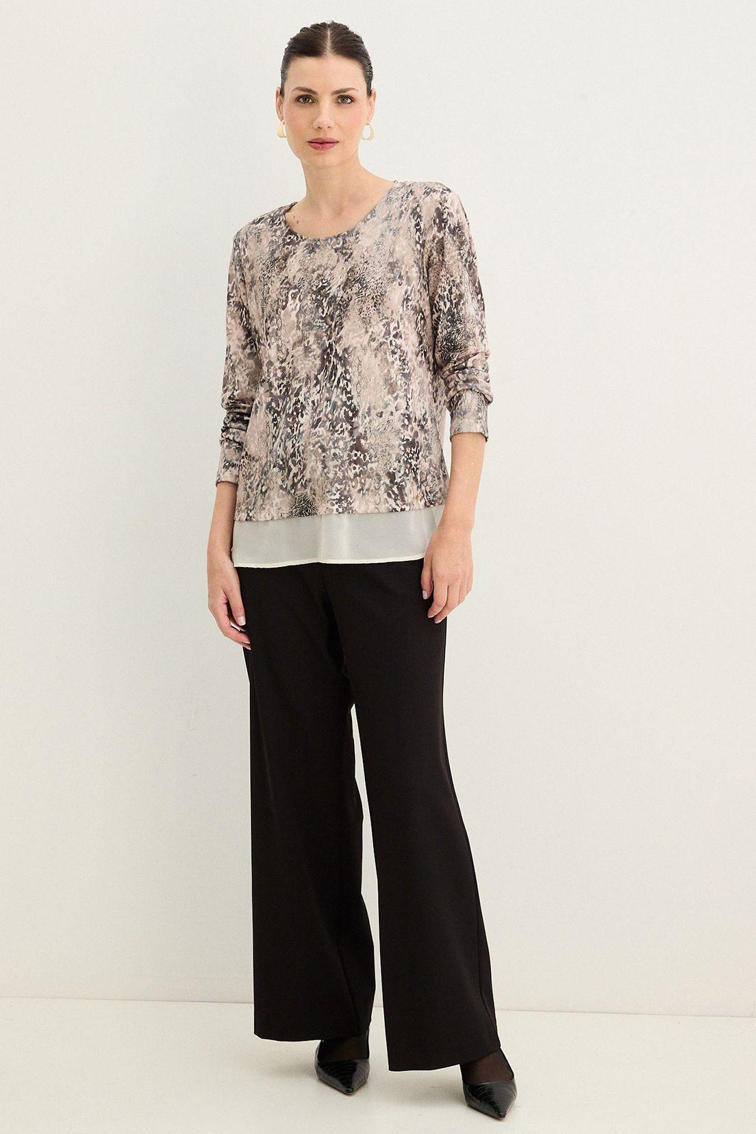 Polera Estampada Escote Redondo Crudo 14302125006105-4