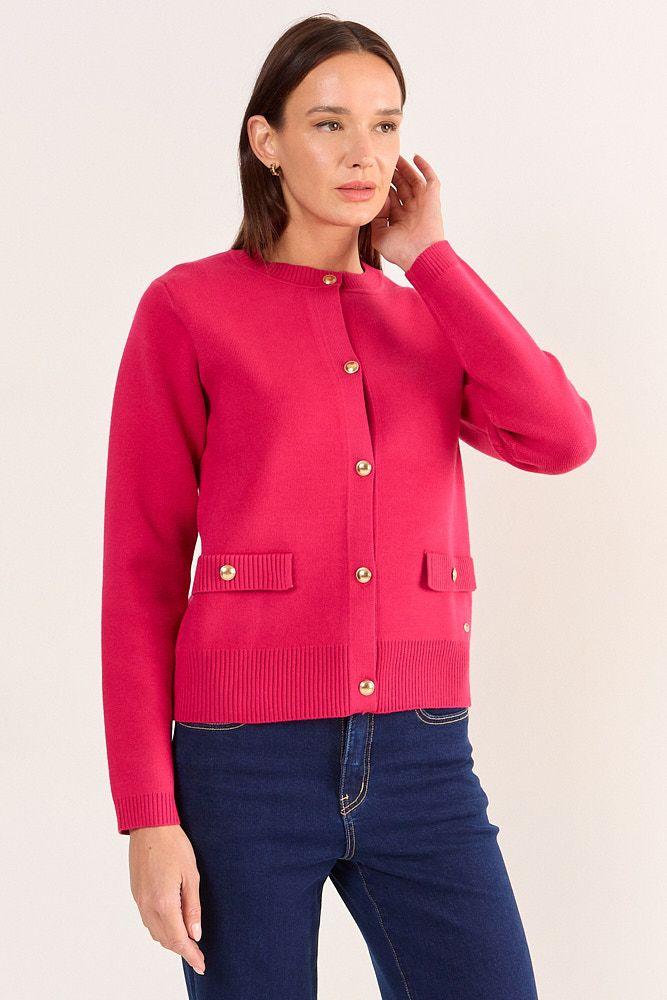 Chaleco Liso Fucsia Ma Griffe 18002126054116-0