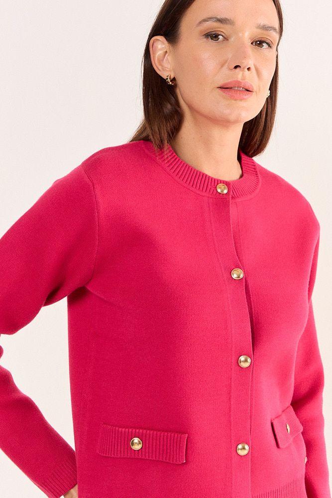 Chaleco Liso Fucsia Ma Griffe 18002126054116-1