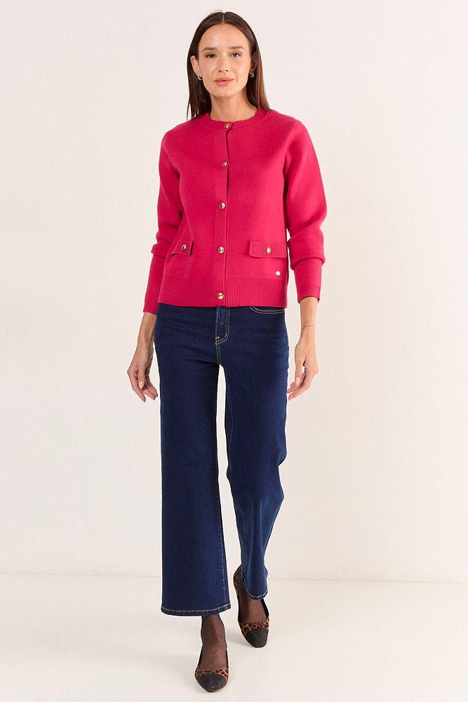 Chaleco Liso Fucsia Ma Griffe 18002126054116-3