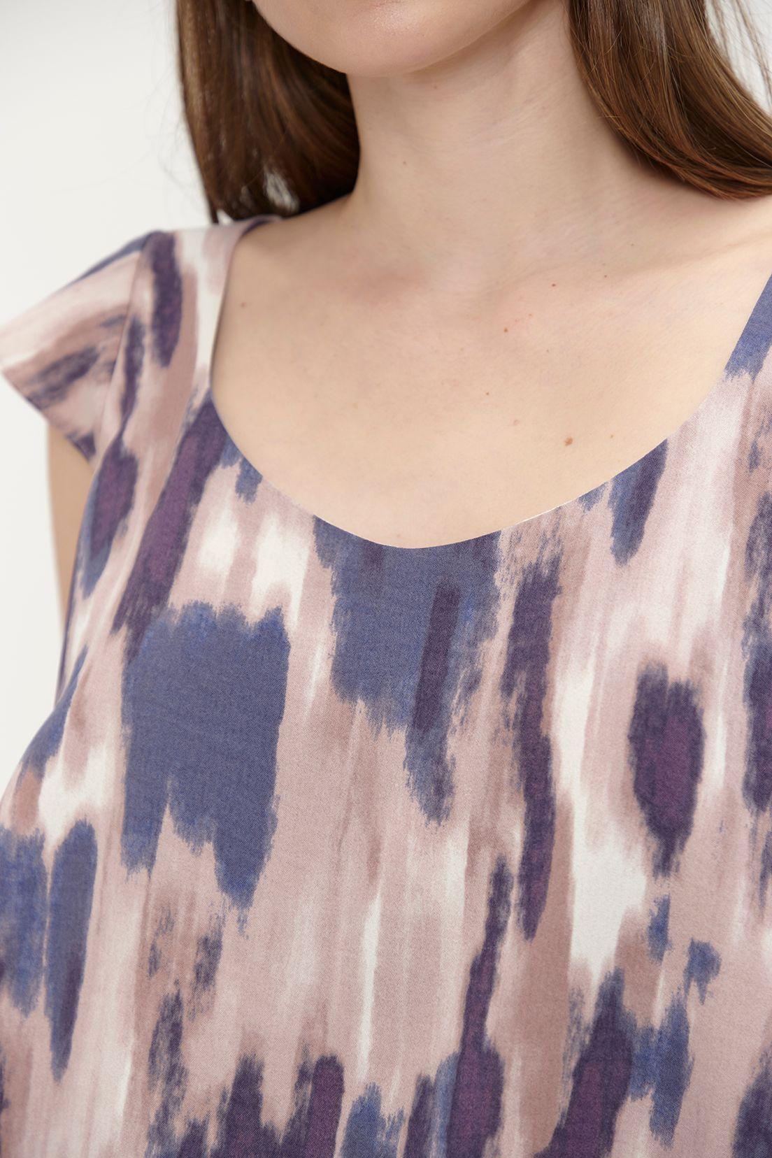 Blusa Vuelos Estampado Morado Ash 14107224005121-1
