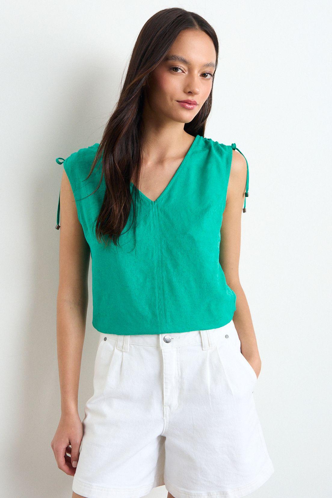 Blusa Lisa Verde iO 14020225074217-0