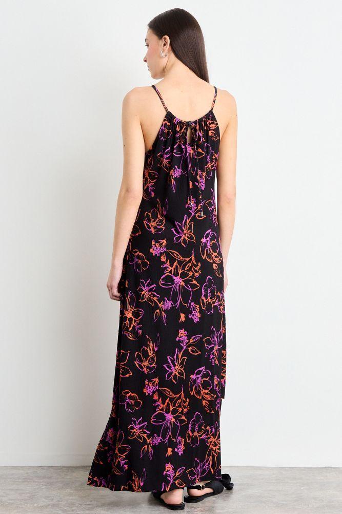 Vestido Fantasia Largo Negro iO 13520225050102-4