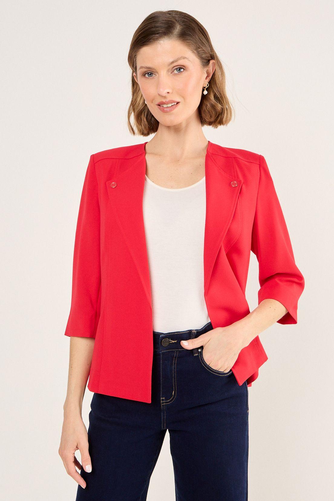 Blazer Liso Rojo Ma Griffe 16002225006103-0