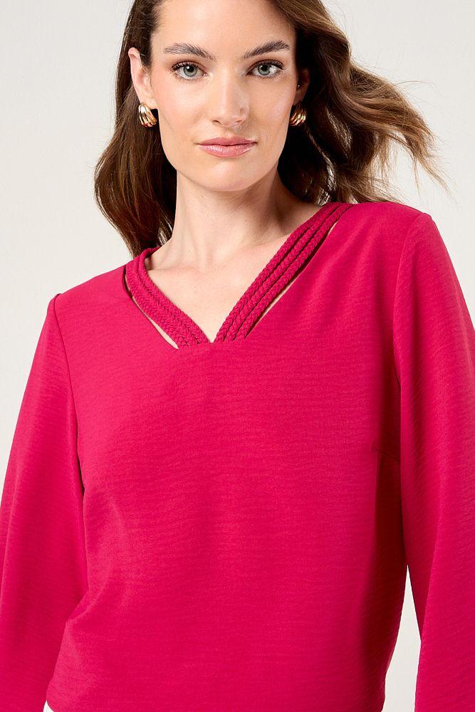 Blusa Lisa Fucsia Ma Griffe 14004225036116-1