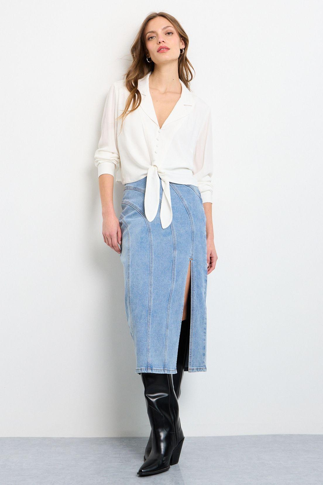 Blusas Manga Larga Crudo iO 14020225058105-3