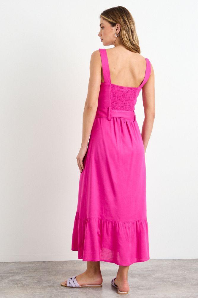 Vestido Liso Fucsia iO 13404225020116-4
