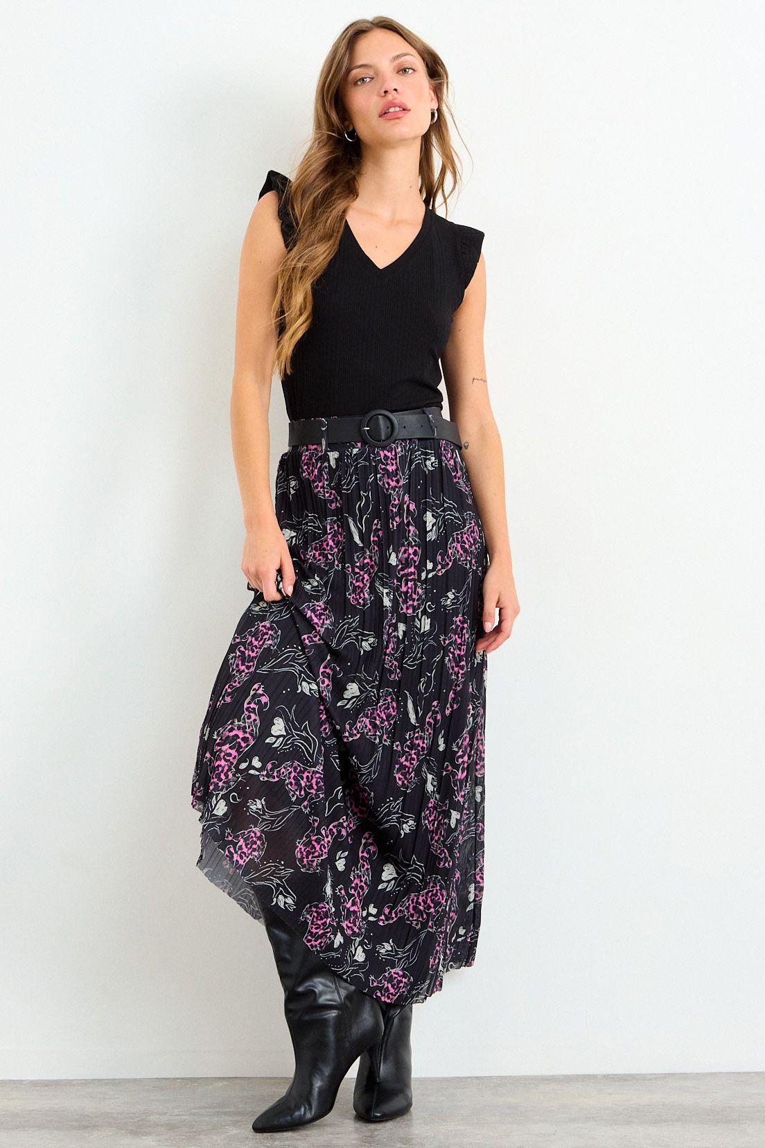 Falda Fantasia Larga Negro iO 12420126001102-0