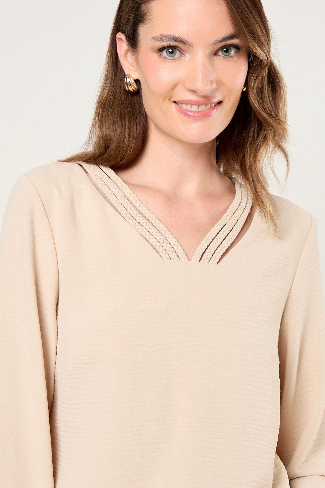 Blusa Lisa Beige Ma Griffe 14004225036106-1
