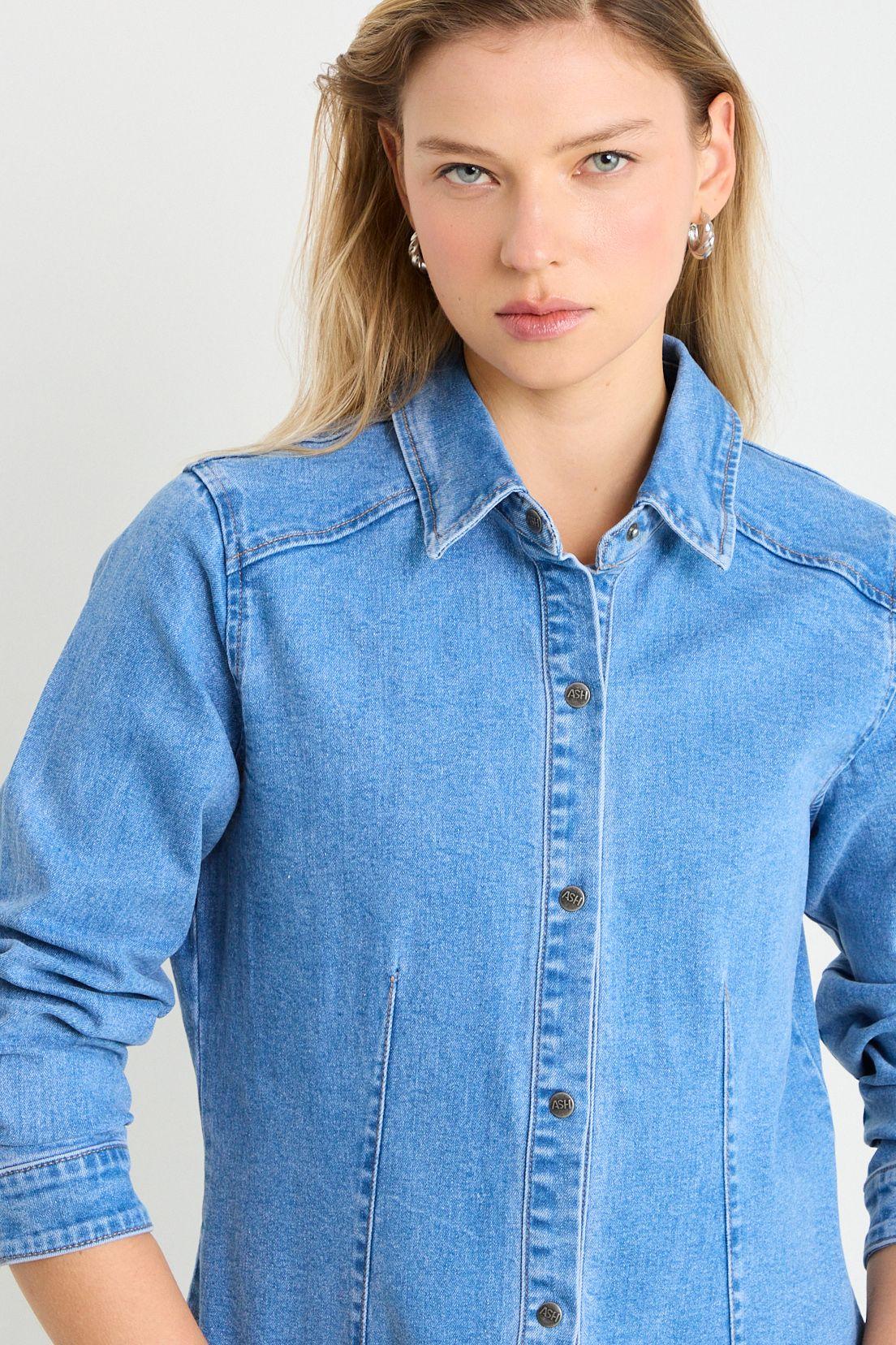 Blusas Manga Larga Celeste Ash 14807225001110-0