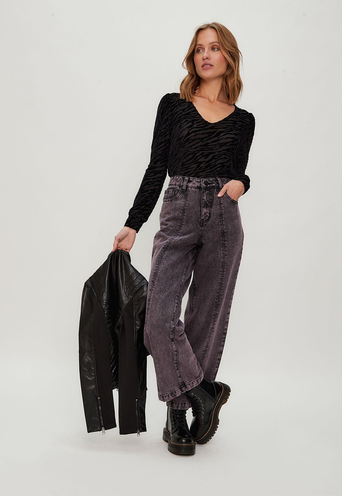 Jeans Liso Burdeo iO 11320124010121-0