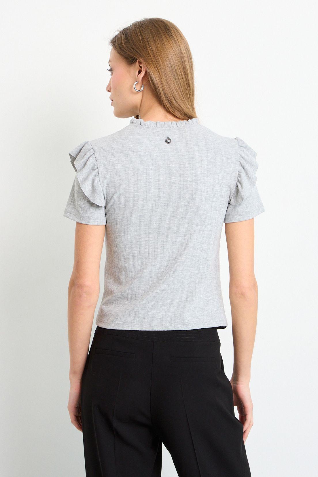Polera Manga Corta Gris iO 14220225059113-3