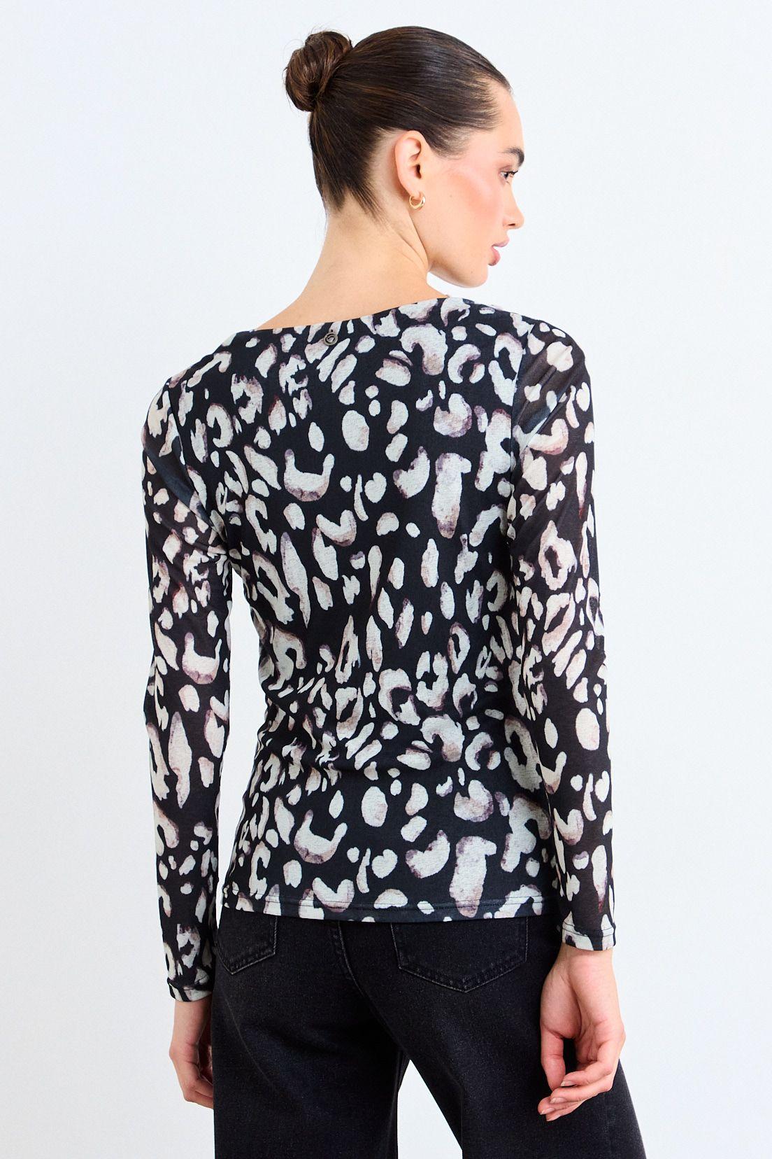 Polera Estampada Beige iO 14620126053106-2