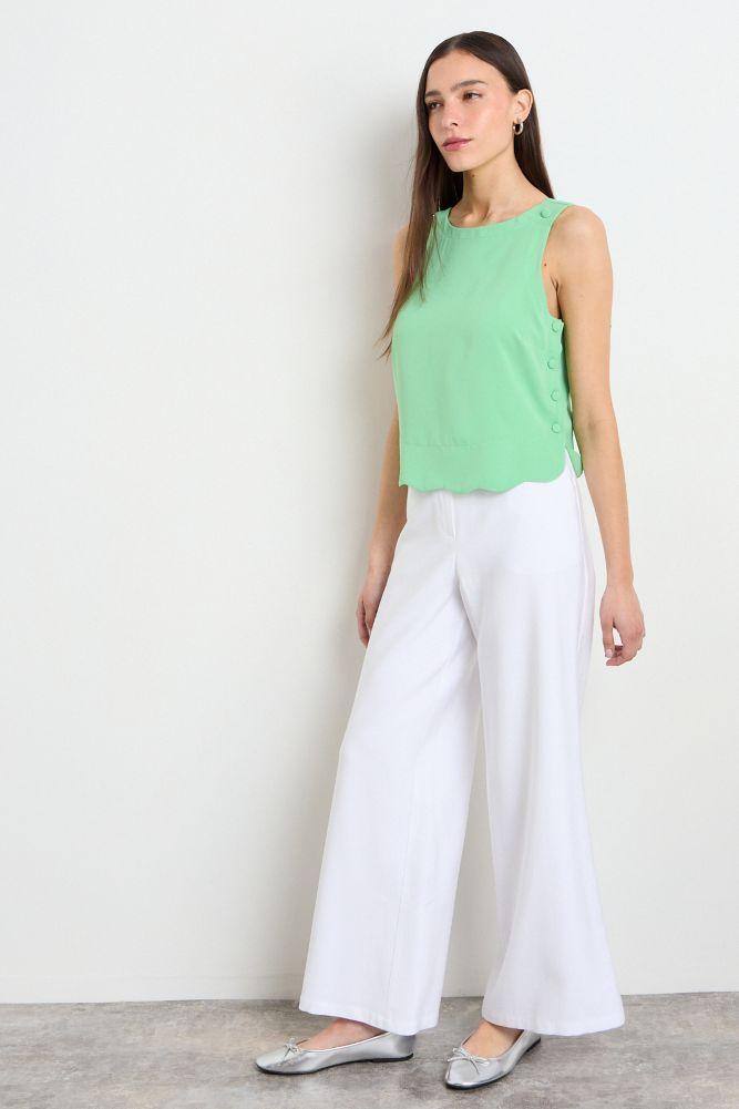 Blusas Sin Manga Verde Oliva iO 14020225013107-4