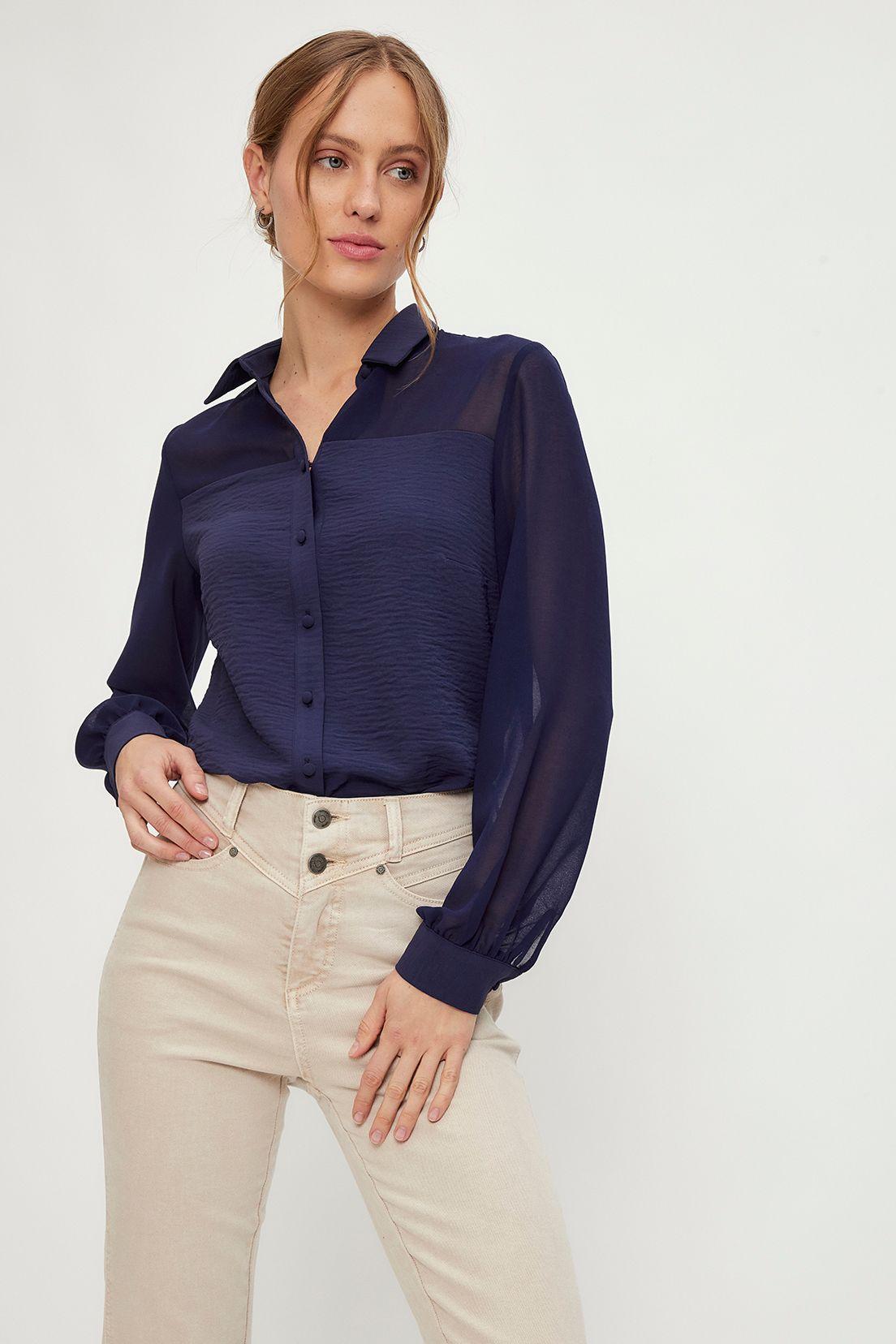 Blusa Lisa Azul iO 14020224003104-2