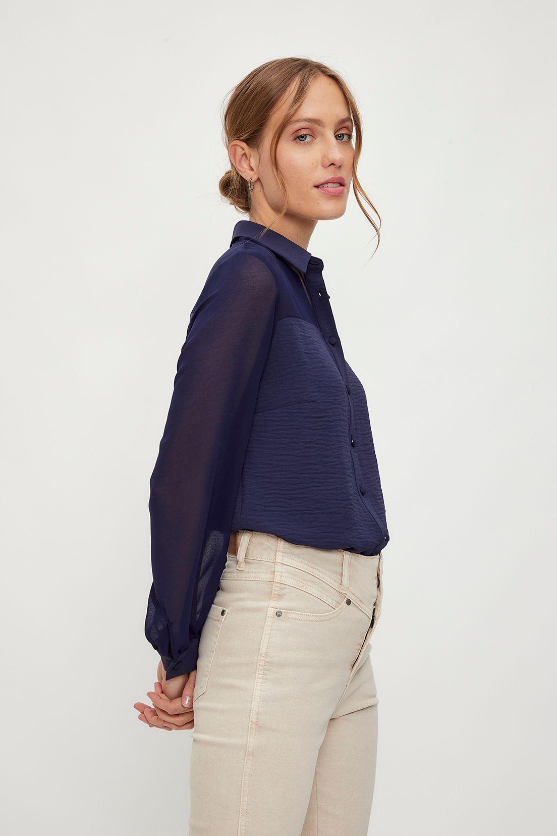 Blusa Lisa Azul iO 14020224003104-3