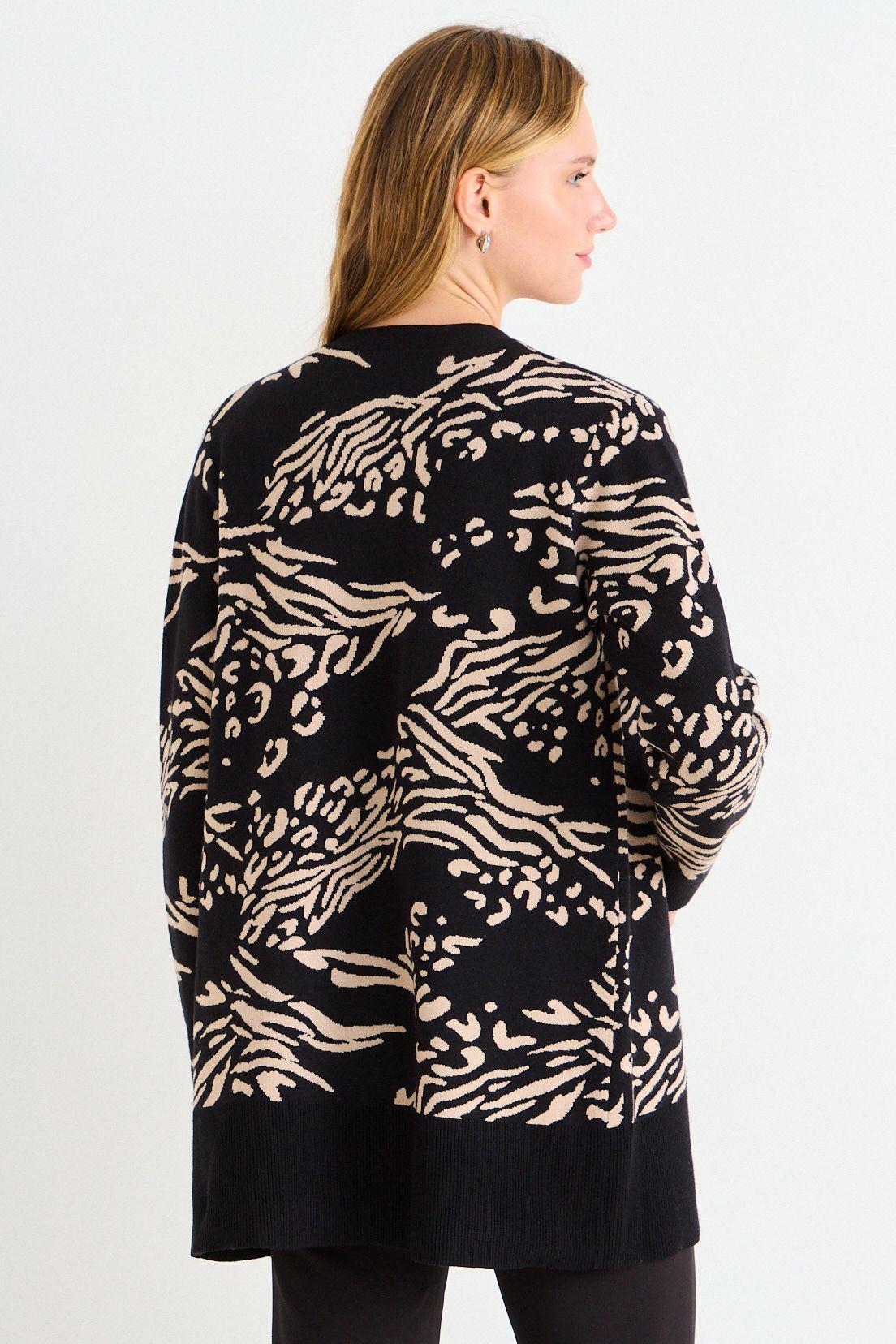 Cardigan Fantasia Largo Negro Ash 18607126003102-2