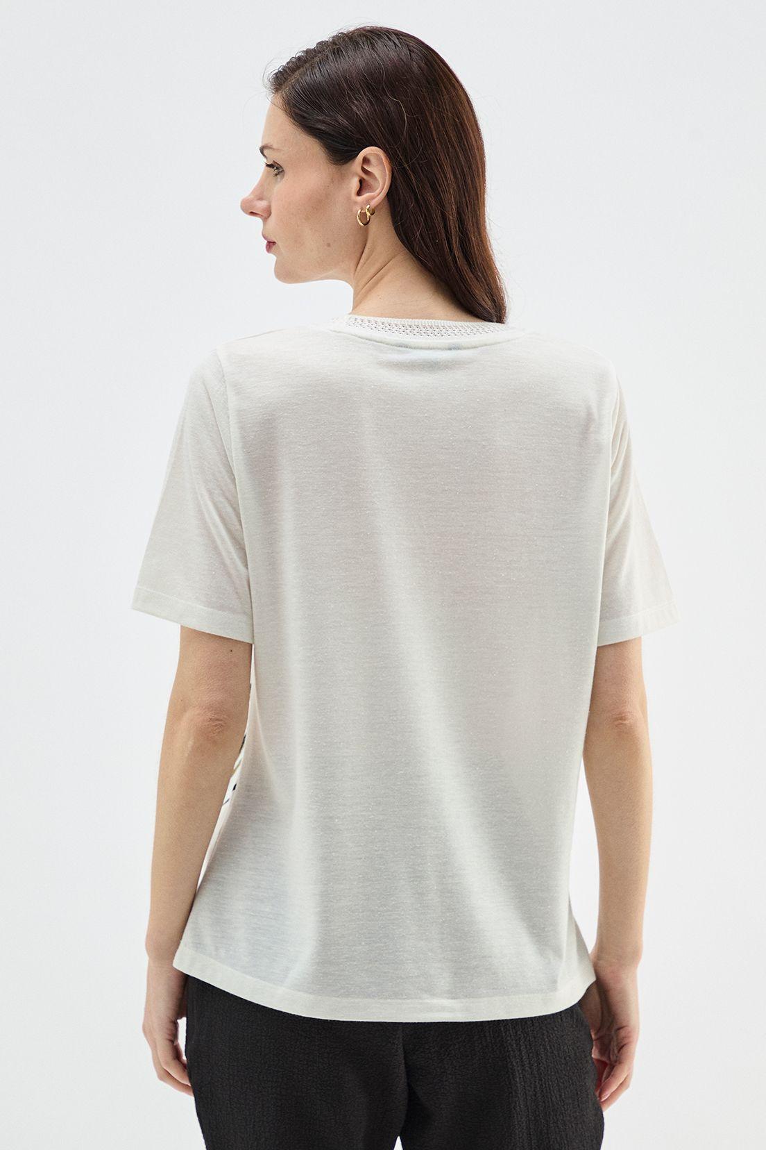 Polera Estapado Focalizado Crudo Ma Griffe 14602224002105-3