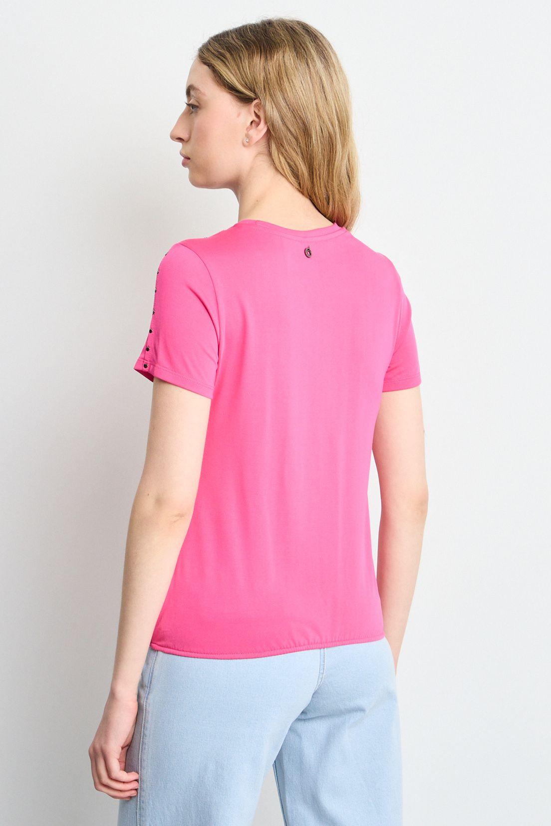 Polera Manga Corta Fucsia iO 14220225066116-3