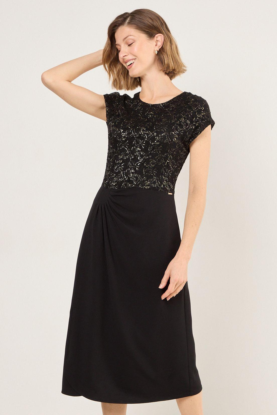 Vestido Largo Negro Ma Griffe 13002225101102-0
